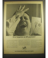 1967 Lloyds Bank Ad - Ever forgotten an HP payment - £14.55 GBP