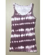 Faded Glory Must-Have Tank Women’s L (12-14) Burgundy White - $13.82 CAD