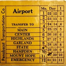 Railway Transfer Tickets Maine Penobscot Transportation Airport #3 E24 - £15.45 GBP