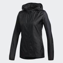 Adidas Women&#39;s Water Repellant Sports Jacket Black - $34.56