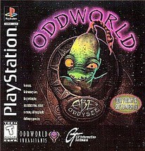 ODDWORLD: ABE&#39;S ODDYSEE BLACK LABEL / PLAYSTATION 1 PS1 COMPLETE WITH MA... - £19.39 GBP