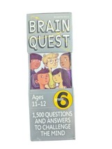 Brain Quest Ages 11-12 Grade 6 Q&amp;A Cards 1,500 Questions NEW - £7.82 GBP