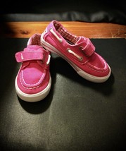 Nautica Boat Shoes Sz 8 Toddler Girl Pink Slip On - $12.87