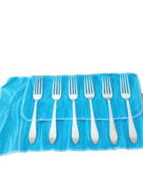 Tiffany &amp; Co Faneuil 6 Dinner Forks Set In Sterling Silver 925 Forchette Argento - £392.01 GBP