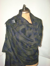 New Marciano Italy Scarf Wrap Camo Blue Green Mens Womens 73 x 23 Long Camoflage - £315.93 GBP