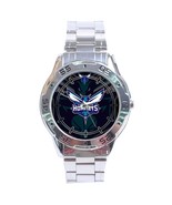 Charlotte Hornets NBA Stainless Steel Analogue Men’s Watch Gift - £23.59 GBP