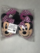 Disney Minnie Mouse Plush Slippers Toddler Girls Size 11/12 - $12.86