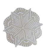 Doily Ribbon Crochet Lace 13” Star Six Points Shabby Victorian Table Cover - $8.63