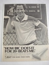1983 Bic Shaver Ad Featuring Tennis Star John McEnroe - £6.28 GBP