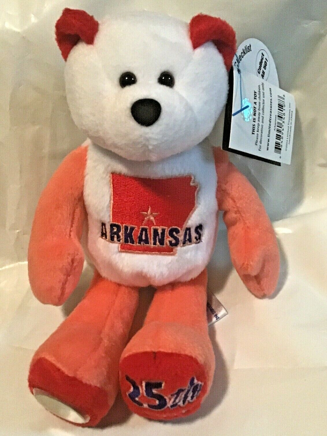 Primary image for Limited Treasures Arkansas 25th. State Quarter Coin Bear New With Tags