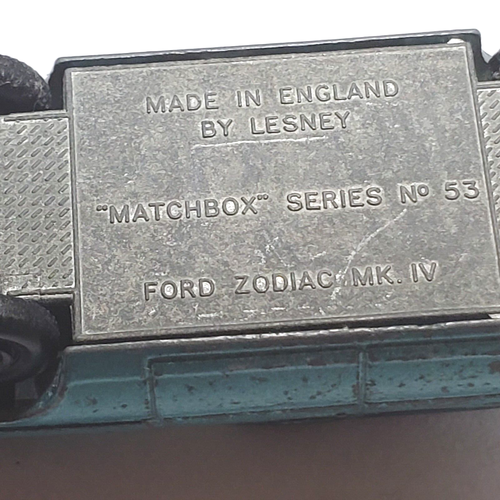 1970 Lesney Matchbox No 53 Ford Zodiak MK IV Light Blue Hood Opens Very ... - $15.50