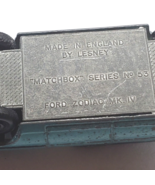 1970 Lesney Matchbox No 53 Ford Zodiak MK IV Light Blue Hood Opens Very ... - $15.50