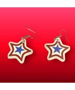 Patriotic Stars 4th of July 3D Printed Earrings - €5,91 EUR