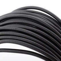 100 Ft 1/4 Wire Loom Split Tubing Auto Wire Conduit Flexible Cover - £28.23 GBP