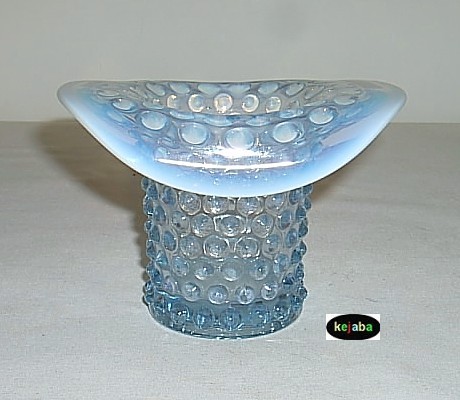 Duncan and Miller Hobnail Blue Opalescent Hat Vase - $19.95