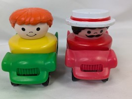 Fisher Price Little People Chunky Amusement Park Cars Figure Lot - $14.95