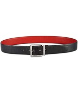 DKNY Womens Textured To Smooth Reversible Belt,Black/Red/Silver,Small - £60.15 GBP