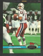 New England Patriots Tom Hodson 1991 Topps Stadium Club Football Card 302 - £0.39 GBP