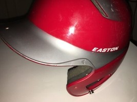 Easton Adult RDSL Natural 2-Tone Batting Helmet Red/Silver 6 7/8-7 5/8 #... - £18.32 GBP