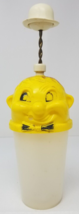 Food Chopper Mixer Drunk Cartoon Head Yellow 1950 Plastic - £15.12 GBP