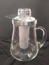 LG Gilley Vintage Chill-It Pitcher MCM Glass EUC Ice Tube for chilling Barware - £16.74 GBP