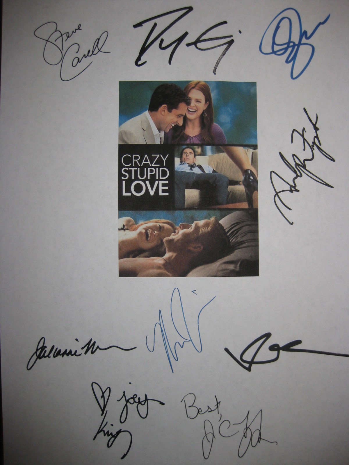 Crazy Stupid Love Signed Film Movie Script X9 Autograph Ryan Gosling Emma Stone  - £15.71 GBP