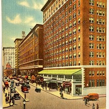 1930-1945 Henry Grady Hotel Atlanta GA Tichnor Bros Linen Postcard - $5.00
