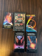 Lot of 5 Star Trek VHS tapes The Wrath  Khan First Contact Insurrection, V, VI - £7.88 GBP