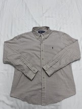 Polo Ralph Lauren Custom Fit Shirt Size XL Multi Color Plaid Oxford Long... - $21.49