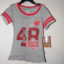 Wisconsin Badgers Girls T-Shirt Size S 6-6X NWT - £10.26 GBP