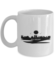 New Orleans Skyline silhouette, white Coffee Mug, Coffee Cup 11oz. Model 60087  - $19.99
