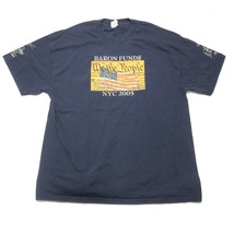 Baron Funds 2005 We The People T Tee Shirt Mens XL Navy Blue American Fl... - $12.19