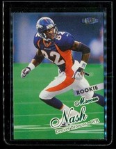 Vintage 1998 Fleer Ultra Rookie Football Card #405 Marcus Nash Denver Broncos - £3.88 GBP