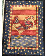 Patriotic Rooster Fabric Large Panel - £9.44 GBP
