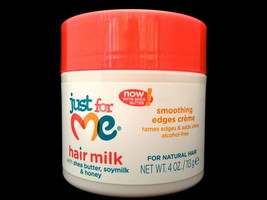 JUST FOR ME HAIR MILK SMOOTHING EDGE CREME FOR NATURAL HAIR 6oz - £5.15 GBP