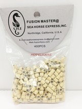 FUSION MASTER ALUMINUM SILICON BLONDE BEADS MICRO RING LINK CRIMP 400 PC... - £13.58 GBP