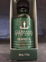 Clubman Pinaus Beard Oil 1 Fl Oz Balanced Moisture For Facial Hair &amp; Skin - £4.78 GBP