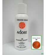 CREATIVE IMAGE ADORE SEMI PERMANENT HAIR COLOR #38 SUNRISE ORANGE 4oz - $7.59 CAD