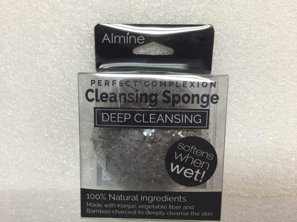 ALMINE PERFECT COMPLEXION CLEANSING SPONGE Made with KONJAC Vegetable fiber 4271 - £3.60 GBP