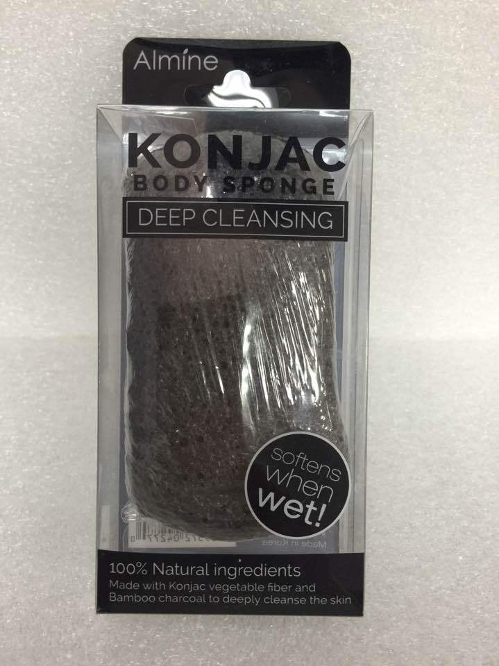 ALMINE KONJAC BODY SPONGE DEEP CLEANSING MADE WITH KONJAC VEGETABLE FIBE... - $7.59