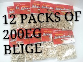 12 PACK THE CHALLENGER EGGSHELL RUBBER BAND BAGS 300CT EACH CH-200EG - £6.37 GBP