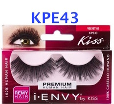 I Envy By Kiss Eyelashes Velvet 02 ( KPE43 )100% Human Hair Full Style Lashes - £1.56 GBP