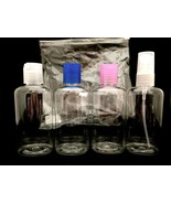 3 EMPTY BOTTLES &amp; 1 EMPTY SPRAY BOTTLE PERFECT FOR TRAVELING TRAVEL SIZE... - $3.29