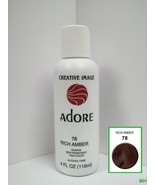 CREATIVE IMAGE ADORE SEMI PERMANENT HAIR COLOR #78 RICH AMBER 4oz - $7.59 CAD