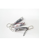 ADORO 3 PCS OF NAIL CLIPPER CURVED BLADE 2&quot; LONG 0.5&quot; WIDE WITH METAL FILES - £2.30 GBP