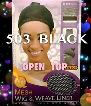 QFITT MESH WIG &amp; WEAVE CAP OPEN TOP BLACK COLOR #503 QTY:1 PC - €1,40 EUR
