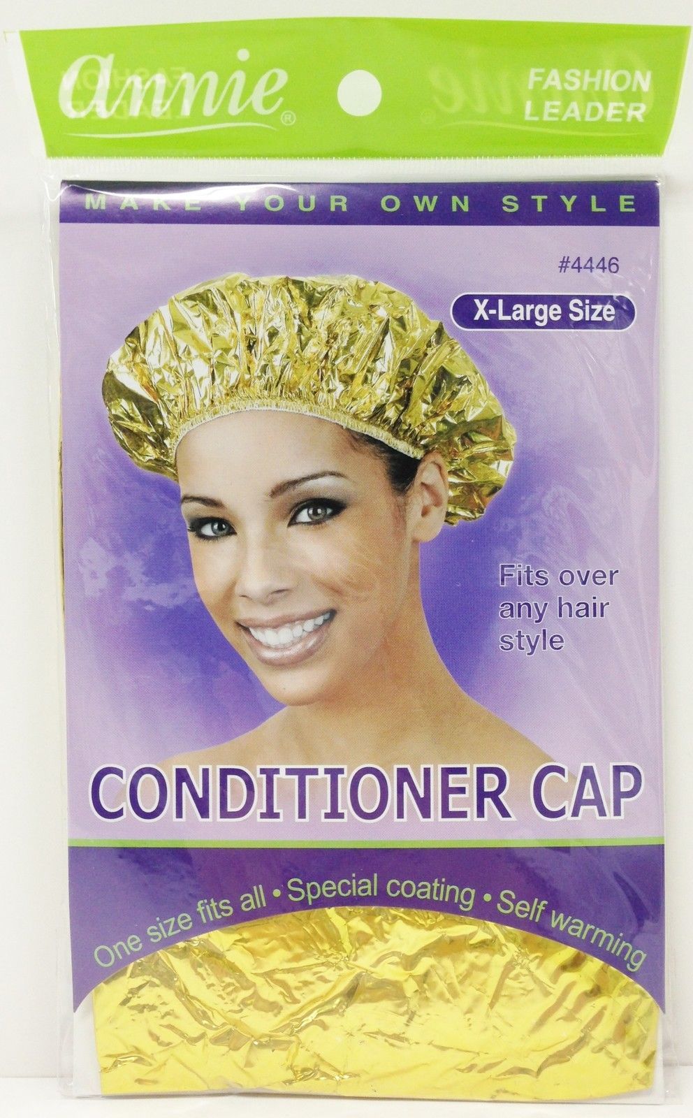 ANNIE X LARGE CONDITIONER CAP ONE SIZE # 4446  SPECIAL COATING SELF WARMING - $1.99