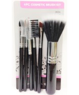 BLOSSOM 6 PIECE COSMETIC MINI BRUSH KIT BRUSHES ABOUT 4.5&quot; LONG MAKEUP #... - £5.49 GBP