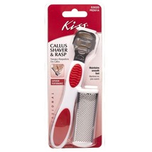 KISS CALLUS SHAVER &amp; RASP FOR SMOOTH FEEL MAINTANENCE #PED01N - £4.68 GBP