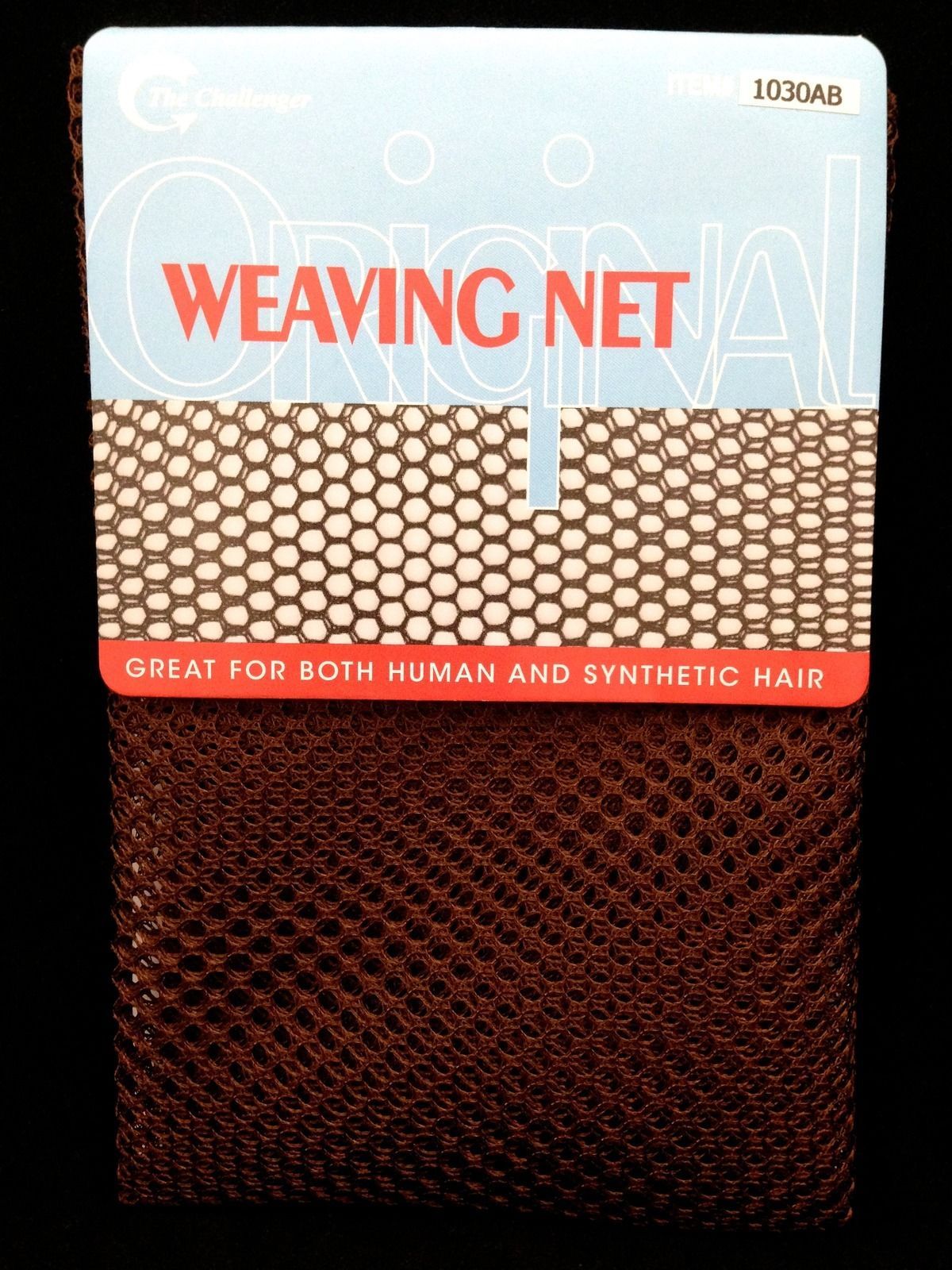 THE CHALLENGER WEAVING NET FOR SYNTHETIC &amp; HUMAN HAIR AUBURN 1030AB - $1.79